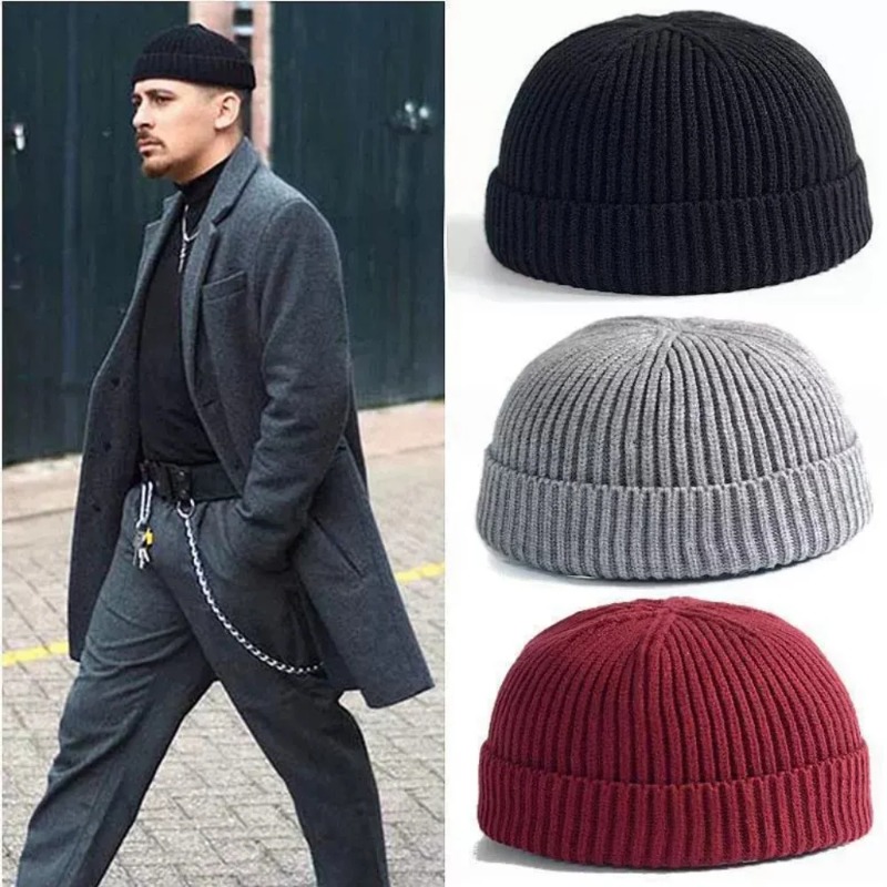 Topi Kupluk Rajut Lembut untuk - Beanie Cuffed Knit ulasan dan harga
