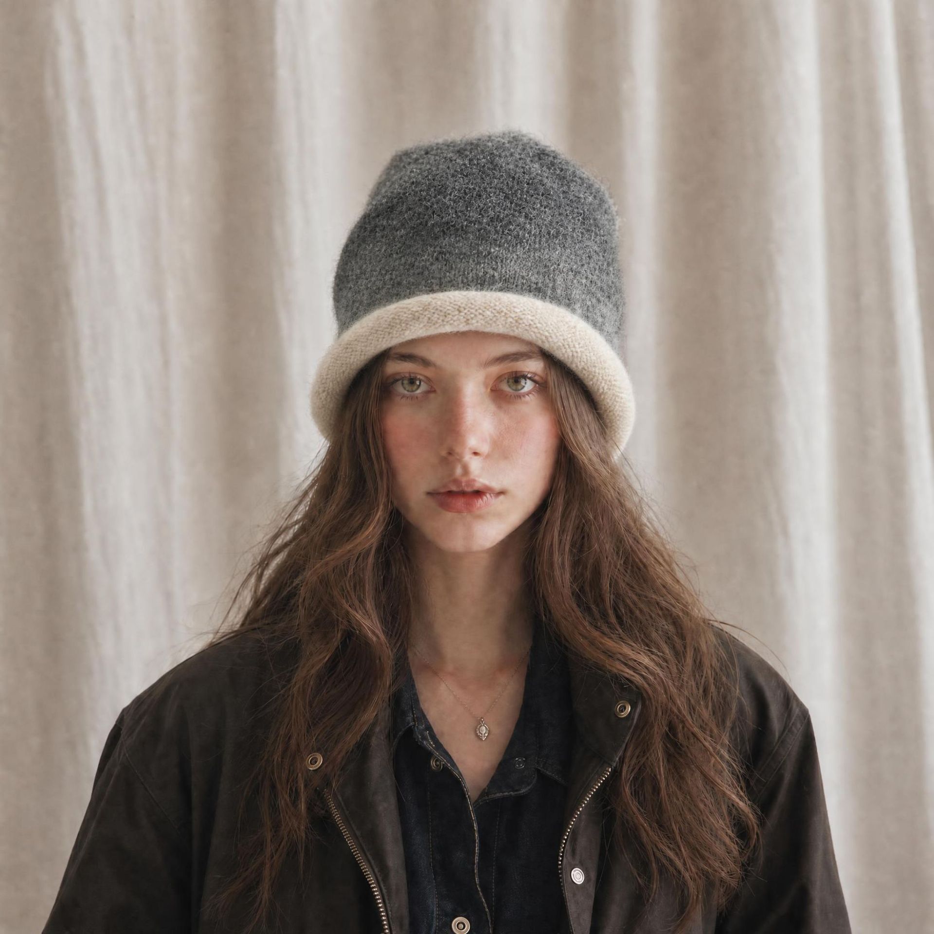 Topi Beanie Rajut Wanita, Topi - Beanie Cuffed Knit ulasan dan harga